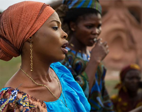 women singing